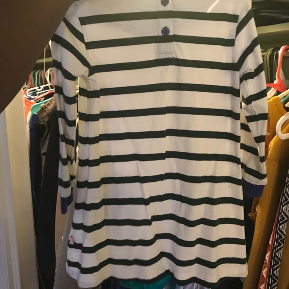 Jean jacket and Blue, Green, and White dress - Picture 4 of 4